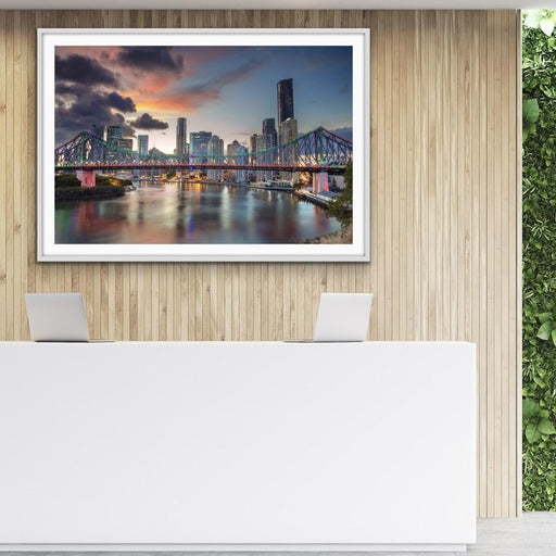 Brisbane At Night - Story Bridge Brisbane RIver Photographic Art Print, Wall Art, Ozark Home 