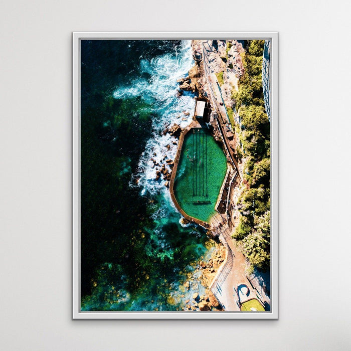 Bronte Beach Ocean Pool - Aerial Photographic Print of Sydney Ocean Pool