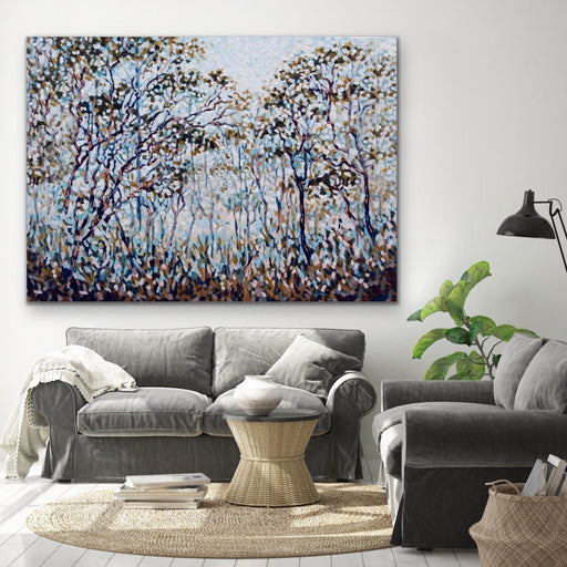 Bush Song - Original Abstract Australian Bush Nature Painting Stretched Canvas Wall Art Print, Wall Art, Ozark Home 