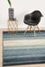 Giza Blue Aztec Strip Pattern Contemporary Rug, Rugs, Ozark Home 