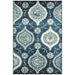 Giza Navy Charm Pattern Contemporary Rug, Rugs, Ozark Home 