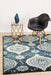 Giza Navy Charm Pattern Contemporary Rug, Rugs, Ozark Home 