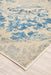 Giza Bone & Blue Faded Pattern Rug, Rugs, Ozark Home 