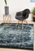 Giza Navy Faded Honeycomb Pattern Contemporary Rug, Rugs, Ozark Home 