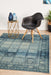 Giza Blue Aztec Grid Pattern Contemporary Rug, Rugs, Ozark Home 