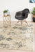 Giza Bone Distressed Floral Medallion Contemporary Rug, Rugs, Ozark Home 