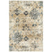 Giza Bone Distressed Floral Medallion Contemporary Rug, Rugs, Ozark Home 