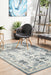 Giza Blue Aztec Pattern Contemporary Rug, Rugs, Ozark Home 