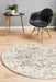 Cesme Silver Round Faded Medallion Contemporary Rug, Rugs, Ozark Home 