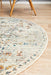 Cesme Silver Round Faded Medallion Contemporary Rug, Rugs, Ozark Home 