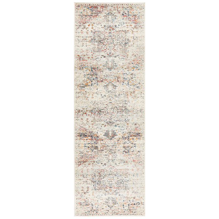 Cesme Silver Faded Medallion Contemporary Runner Rug, Rugs, Ozark Home 