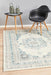 Cesme White Faded Medallion Contemporary Rug, Rugs, Ozark Home 