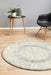 Cesme Grey Round Faded Medallion Contemporary Rug, Rugs, Ozark Home 