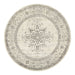 Cesme Silver Round Floral Motif Contemporary Rug, Rugs, Ozark Home 