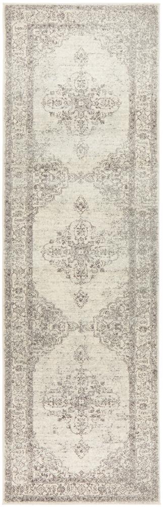 Cesme Silver Floral Motif Contemporary Rug, Rugs, Ozark Home 