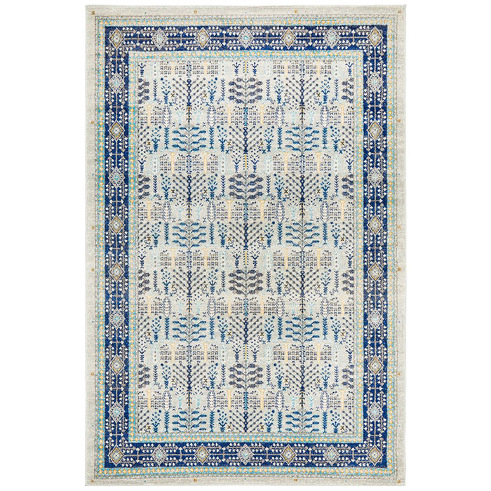 Cesme Blue Intrinsic Geometric Contemporary Rug, Rugs, Ozark Home 