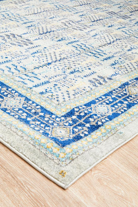 Cesme Blue Intrinsic Geometric Contemporary Rug, Rugs, Ozark Home 