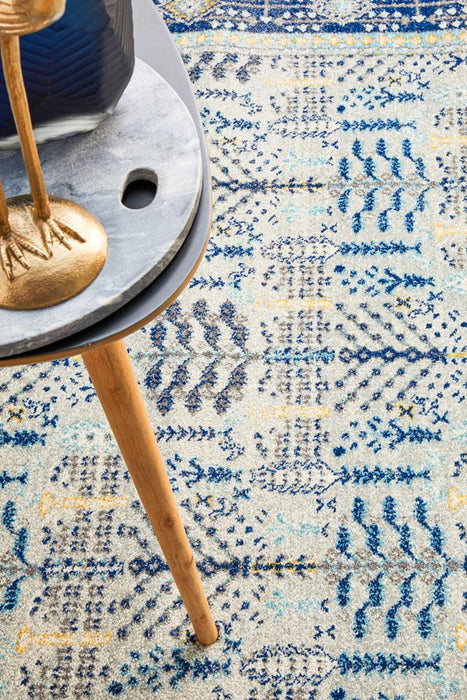 Cesme Blue Intrinsic Geometric Contemporary Rug, Rugs, Ozark Home 