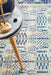 Cesme Blue Intrinsic Geometric Contemporary Rug, Rugs, Ozark Home 