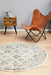 Cesme Grey Round Faded Diamond Contemporary Rug, Rugs, Ozark Home 