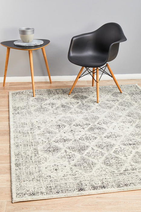 Cesme Grey Faded Diamond Contemporary Rug, Rugs, Ozark Home 