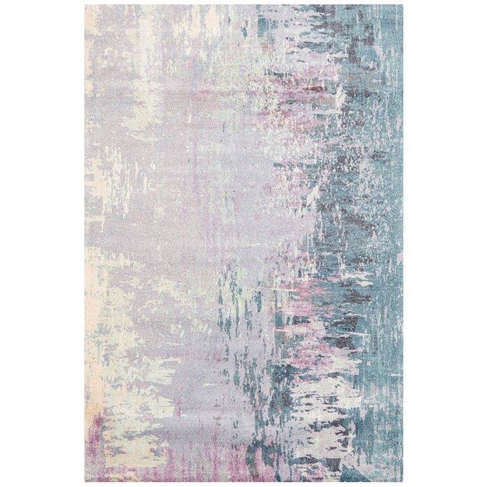 Cao Violet Abstract Print Contemporary Rug, Rugs, Ozark Home 