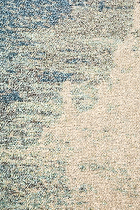 Cao Blue Abstract Print Contemporary Rug, Rugs, Ozark Home 