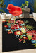 Chalu Black Tropical Print Contemporary Indoor/Outdoor Rug, Rugs, Ozark Home 