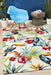 Chalu Ivory Birds of Paradise Contemporary Indoor/Outdoor Rug, Rugs, Ozark Home 