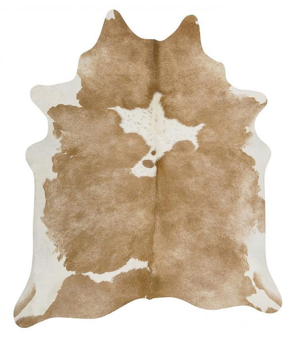 Cairu Beige & White Cowhide Rug, Rugs, Ozark Home 