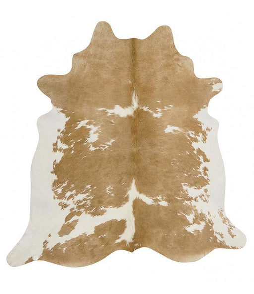 Cairu Beige & White Cowhide Rug, Rugs, Ozark Home 