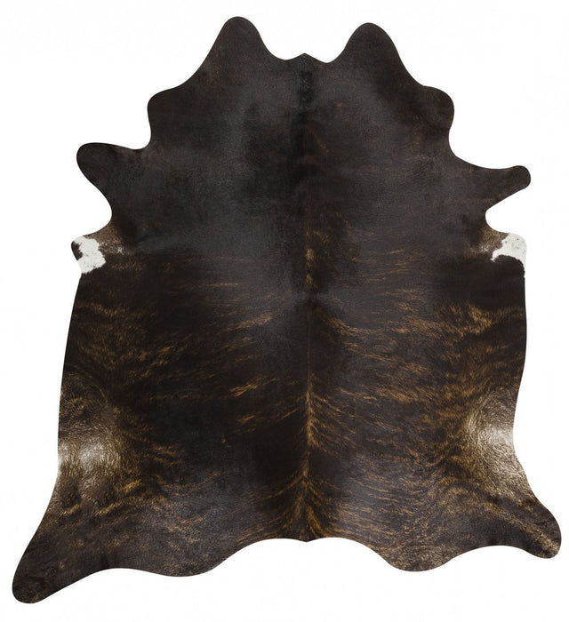 Cairu Dark Brindle Cowhide Rug, Rugs, Ozark Home 