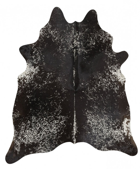 Cairu Black Salt & Pepper Cowhide Rug, Rugs, Ozark Home 