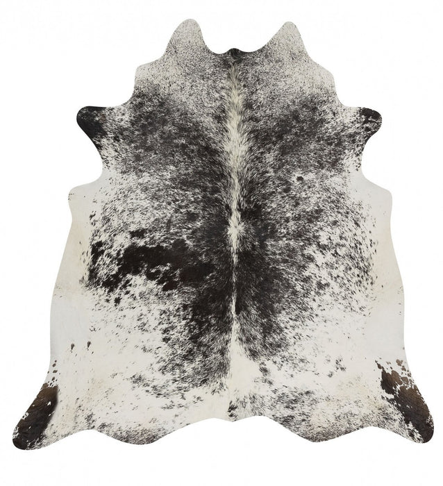 Cairu Black Salt & Pepper Cowhide Rug, Rugs, Ozark Home 