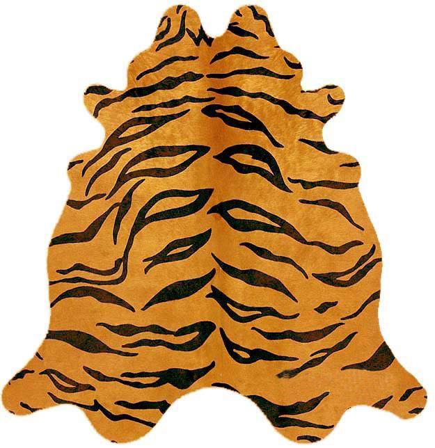 Cairu Tiger Cowhide Rug, Rugs, Ozark Home 