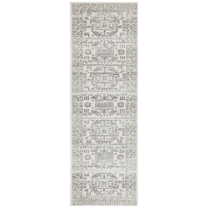 Cayeli Silver Intrinsic Aztec Contemporary Runner Rug, Rugs, Ozark Home 