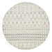 Cayeli Silver Round Transitional Trellis Contemporary Rug, Rugs, Ozark Home 