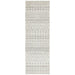 Cayeli Silver Tribal Monochromatic Contemporary Runner Rug, Rugs, Ozark Home 