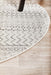 Cayeli Silver Round Tribal Monochromatic Contemporary Rug, Rugs, Ozark Home 