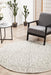 Ahlat Silver Floral Diamond Pattern Contemporary Round Rug, Rugs, Ozark Home 