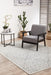 Ahlat Silver Floral Diamond Pattern Contemporary Rug, Rugs, Ozark Home 