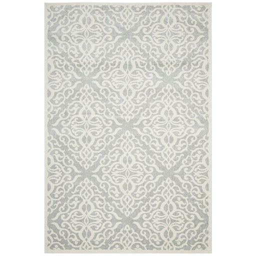 Cayeli Silver Floral Trellis Contemporary Rug, Rugs, Ozark Home 