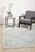 Ahlat Silver Floral Diamond Pattern Contemporary Rug, Rugs, Ozark Home 