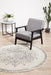 Ahlat Silver Transitional Floral Medallion Contemporary Round Rug, Rugs, Ozark Home 