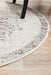 Ahlat Silver Transitional Floral Medallion Contemporary Round Rug, Rugs, Ozark Home 