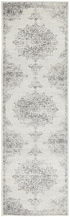 Cayeli Silver Transitional Medallion Contemporary Rug, Rugs, Ozark Home 