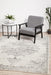 Ahlat Silver Transitional Floral Medallion Contemporary Rug, Rugs, Ozark Home 