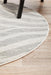 Cayeli Round Silver Zebra Safari Contemporary Rug, Rugs, Ozark Home 