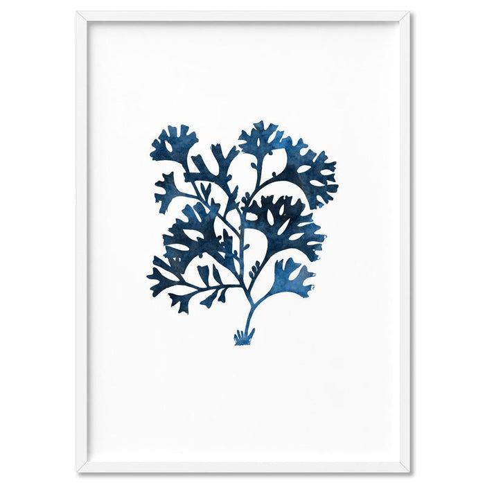 Hamptons Watercolour Blue Coral I - Art Print, Wall Art, Ozark Home 