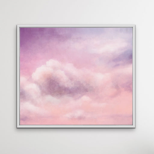 Candy Clouds - Square Abstract Pink Cloud Wall Art Canvas Print, Wall Art, Ozark Home 